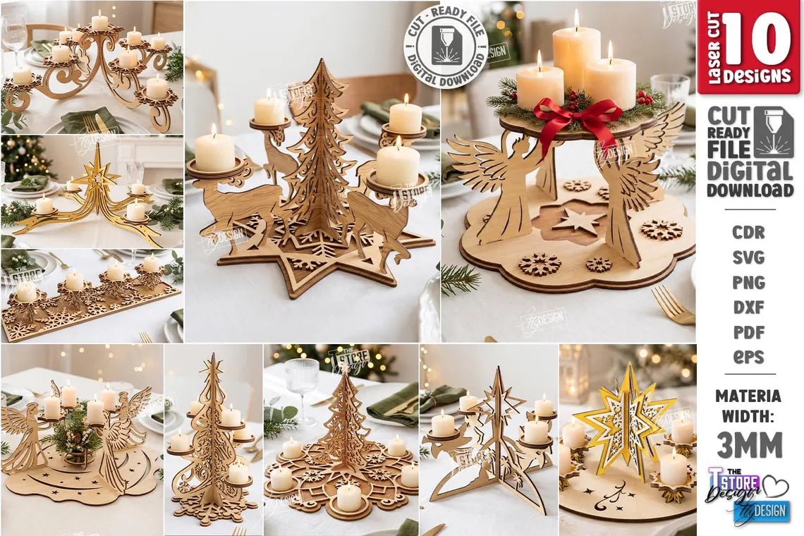 730 Christmas Laser Cut Mega Bundle SVGPIXEL, Christmas SVG Bundle, Xmas Decor Laser Cut Files, Advent Calendars SVG, Christmas Ornaments, Nativity, Gift Box