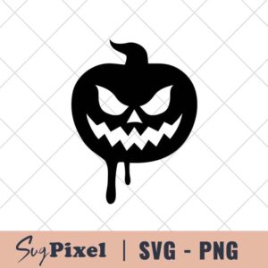 Graved pumpkin SVG