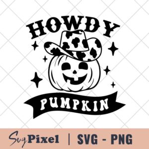 Howdy Pumpkin svg