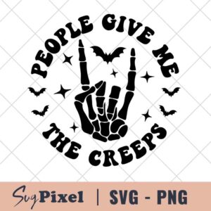 Get in People give me the creeps SVG