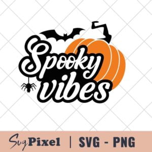 Spooky Vibes pumpkin Svg