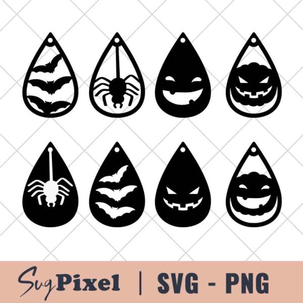 halloween earring SVG