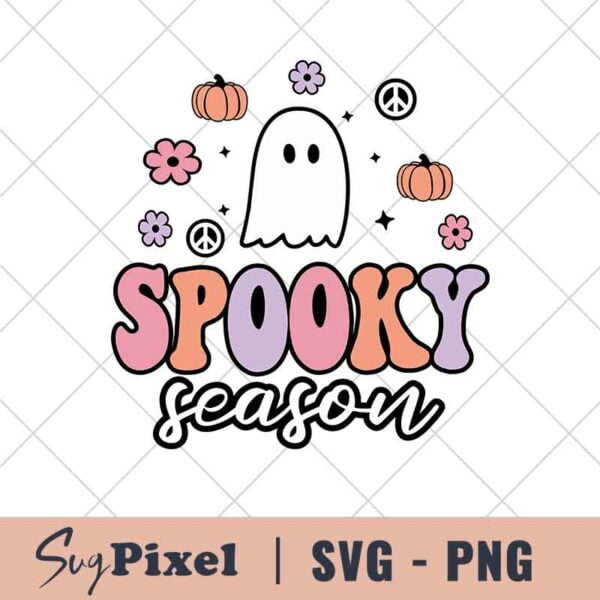 cute ghost Spooky Season SVG