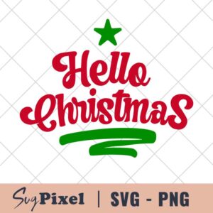 Hello Christmas SVG