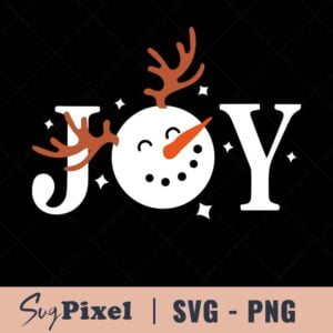 Joy snowman face SVG