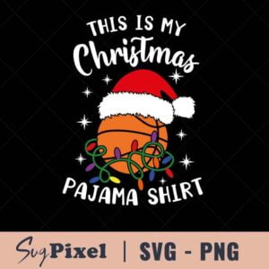 basketball Santa Hat Christmas svg